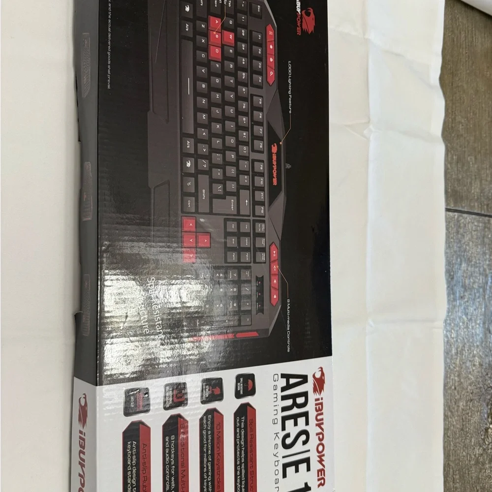 ARES E1 Gaming Keyboard - Black and Red